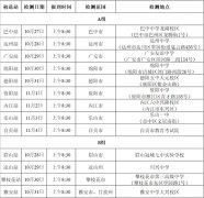 四川省2023年度空军招飞初选检测安排